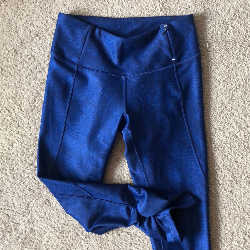 Blue Floral Small Capri Leggings - Calia by Carrie Underwood